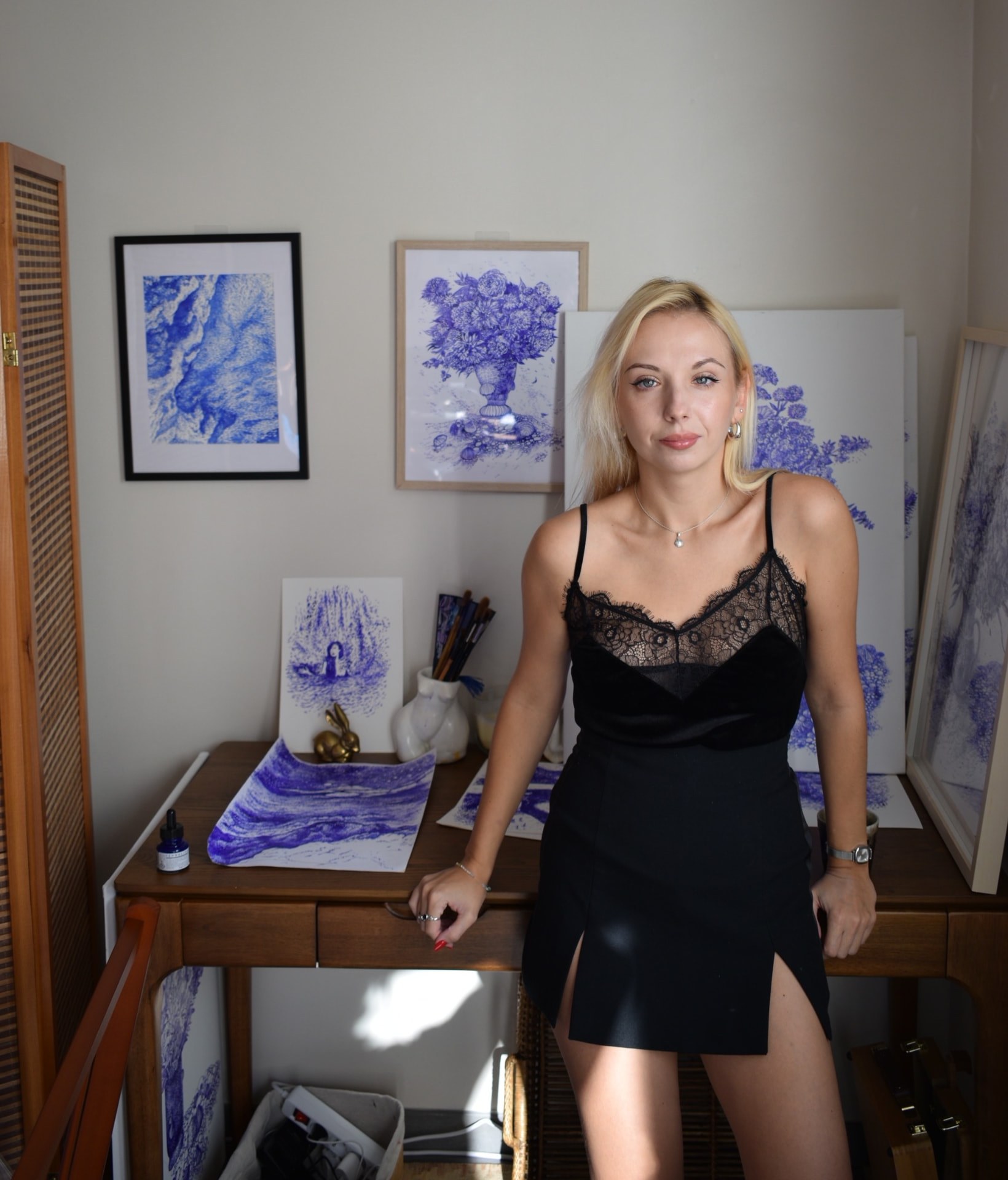 Portrait of the artist Marta Valkiv