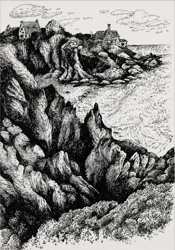 S'enraciner – Indian ink on paper, 20.8 × 29.6 cm