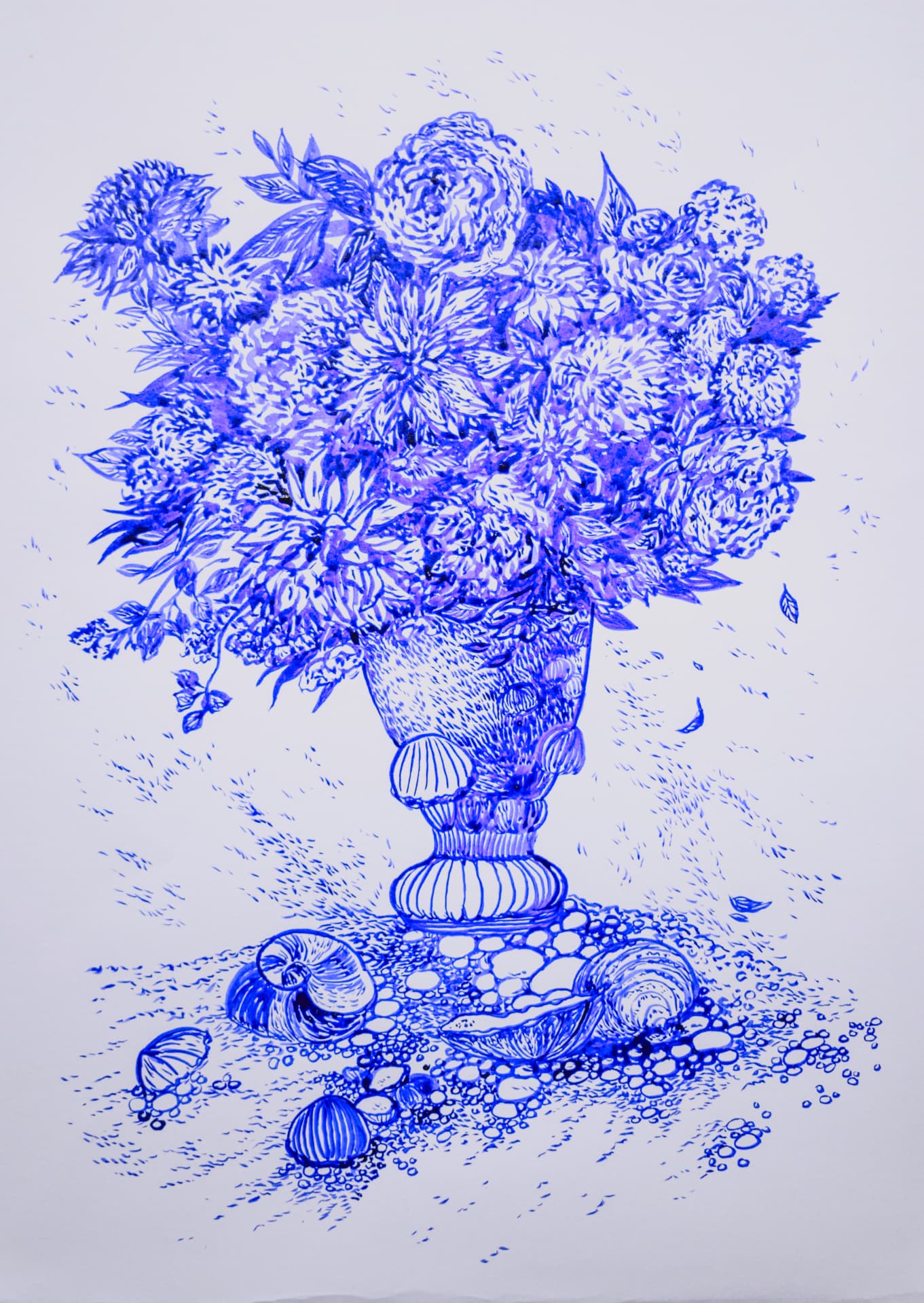 Floraison 5, Ink on paper