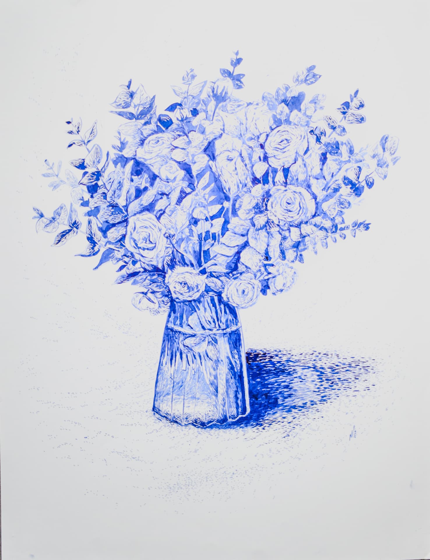 Floraison 4, Ink on paper